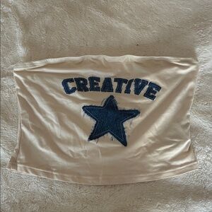 SHEIN Cream Fabric Detail